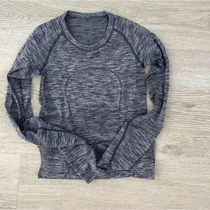 lululemon gray long sleeve swiftly tech